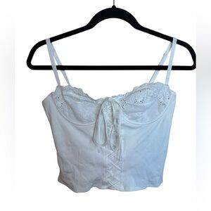 Nwt Edikted White Lace Fairy Corset Top